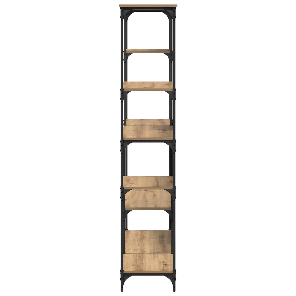Artisan Oak Bookshelf 99 x 35.5 x 176 cm Particleboard