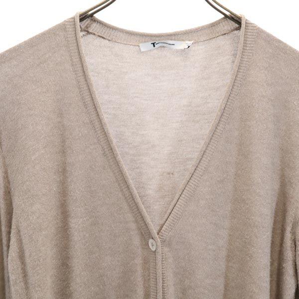 Alexander Wang Long Sleeve V-neck Knit Cardigan XS Brown Women Used