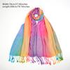 Fashion Women'S Silk Scarf Luxury Satin Shawl Wraps Pashmina Scarf Abaya