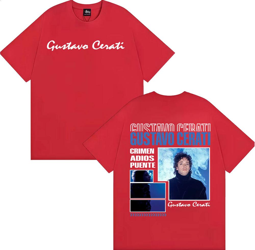 Rapper Gustavo Cerati Tour 2025 Graphic Tee Shirt Men Women Fashion Harajuku Streetwear T Shirt Summer Comfort Oversized Tshirt