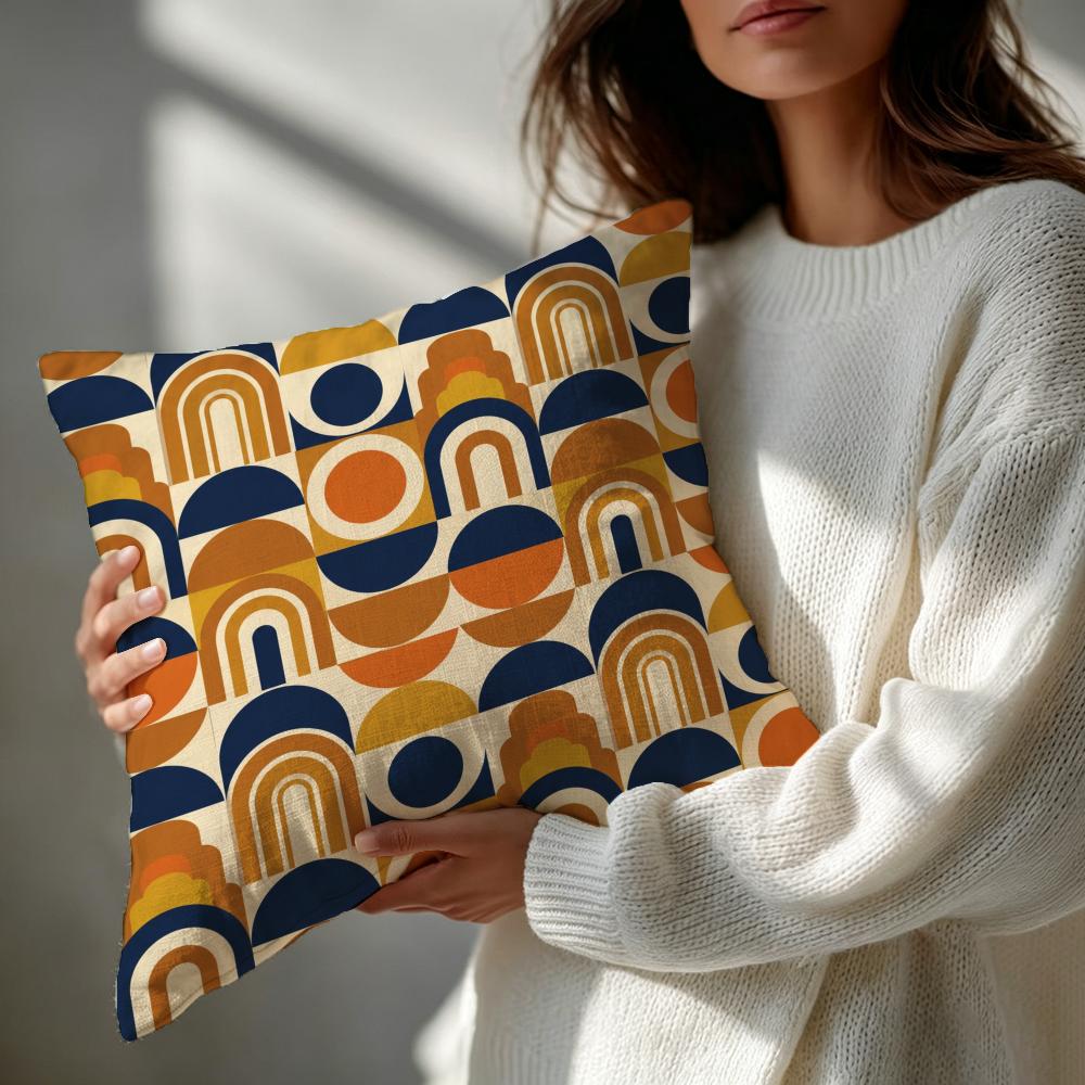 Pattern ss Retro Geometric Cushion Cover Patterned Cushion Cover Romantic  Cozy Home Sofa Decoration