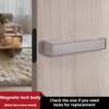 (1 Set) Cream Style Minimalist Magnetic Ecological Door Lock  Home Indoor Bedroom Door Handle One Line Lock Hardware Accessories