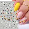 French Nail Stickers Liner Nail Art Decals Colorful Sliders Manicure Decor Summer