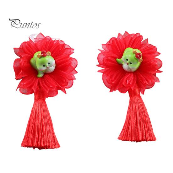 

1 пара новорічна шпилька, застібка, дизайн, бантик, китиця, декор, дитячі заколки для волосся, декоративні смоли, шпильки зі зміїним дизайном D