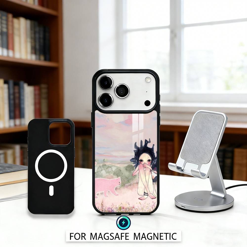 A-Art E-Essay-A-Aya T-Takano Phone Case For iPhone17,16,15,14,13,12,Pro,Max,Magnetic For Magsafe Wireless Charging
