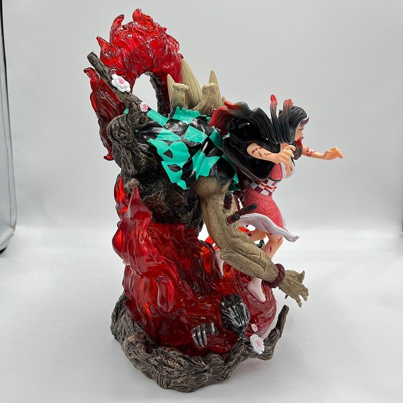 33cm Demon Slayer Anime Figure Kimetsu No Yaiba Action Figure Gk Kamado Nezuko Figurine Collection Model Doll Toys with Light