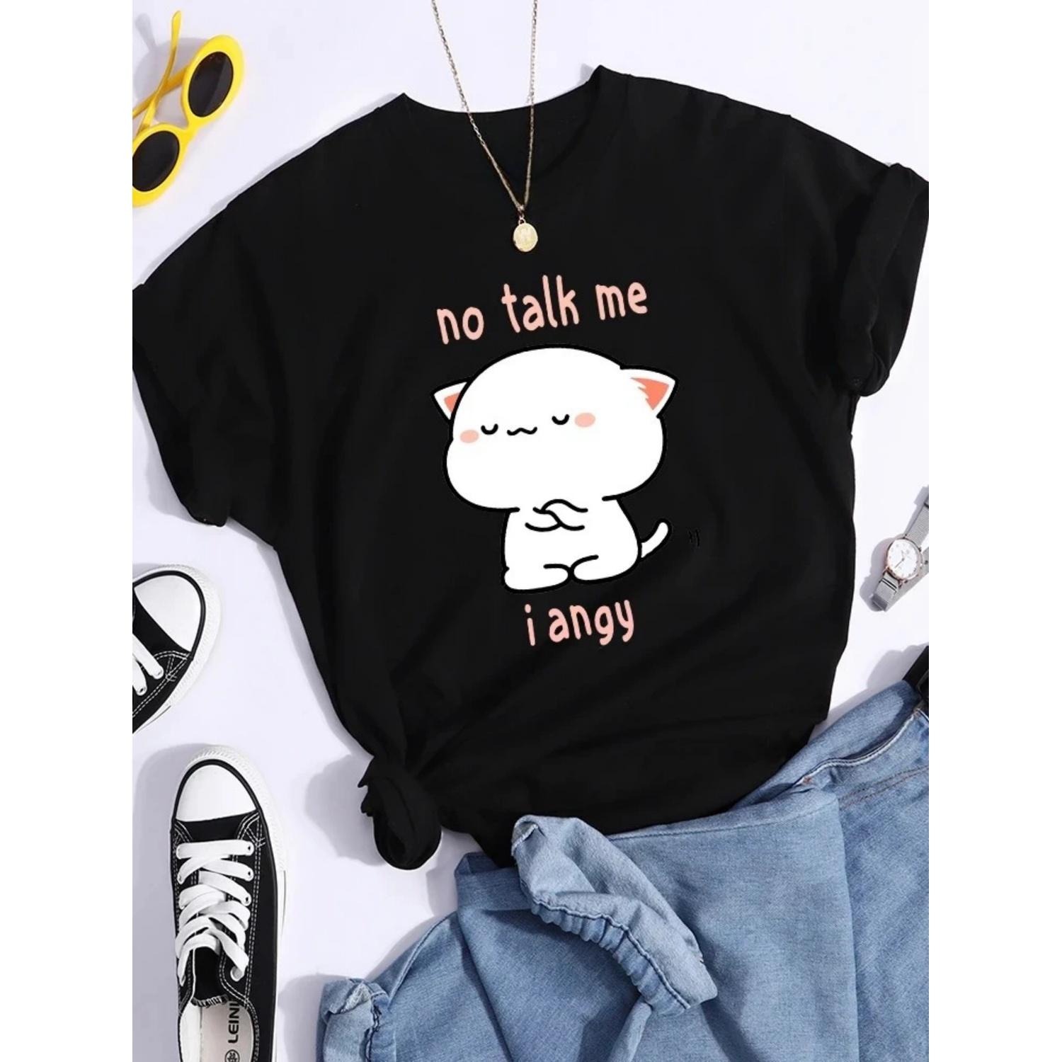 

T-shirts Women Fashion Street Style Crop Tops Hip Hop Cool Clothes Summer Casual Women T-shirts Graphic T Shirts Vintage Clothes S чёрный