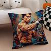 Inspirational AArnold Schwarzenegger Cushion Cover Throw Pillow Cover Hidden Button Durable Polyester Chair Cushion