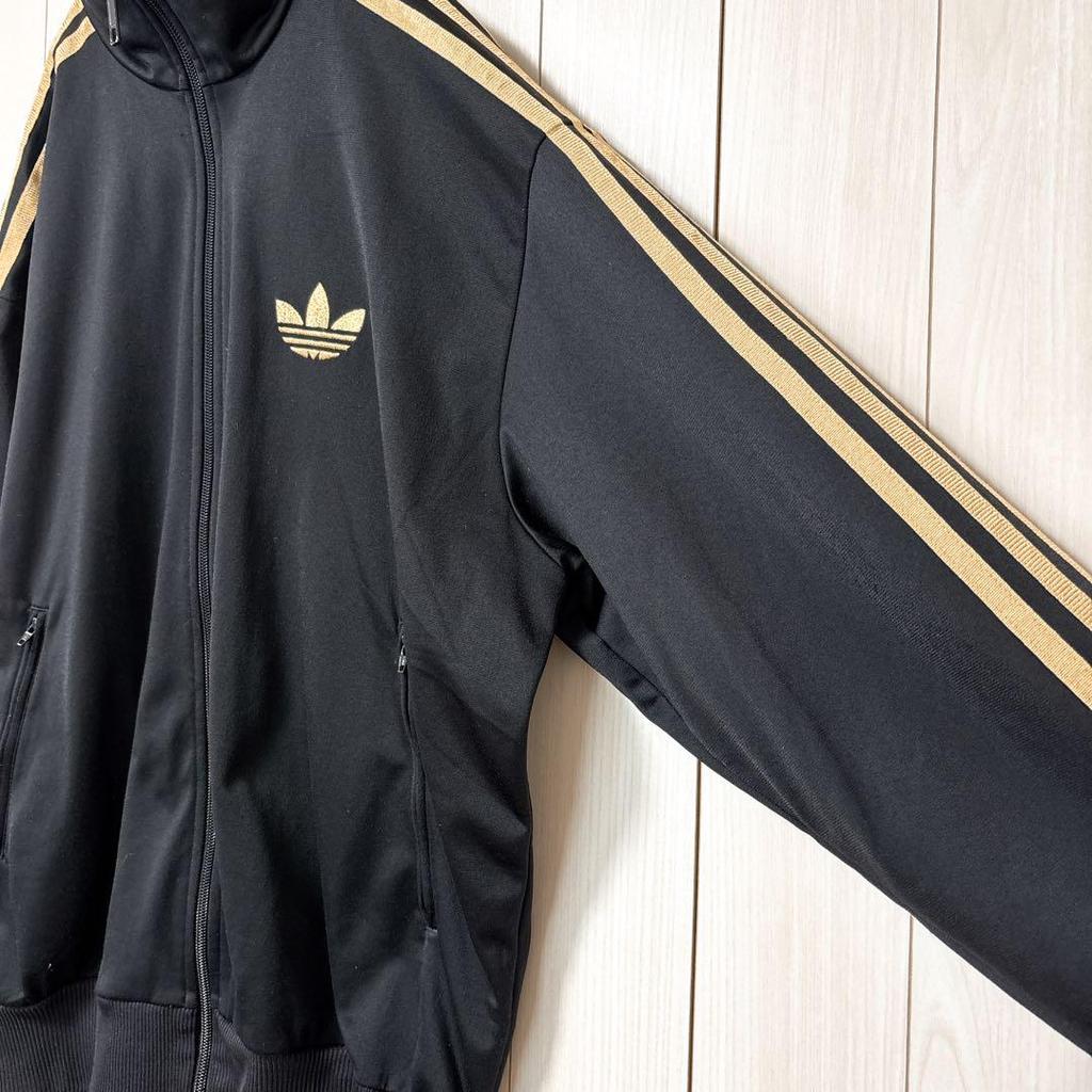 [USED] Adidas Track Jacket with Embroidered Trefoil Logo and Brushed Lining