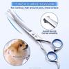 6.5-inch Pet Grooming Set: 4-Piece Baby Head Scissors & Fine-Tooth Comb