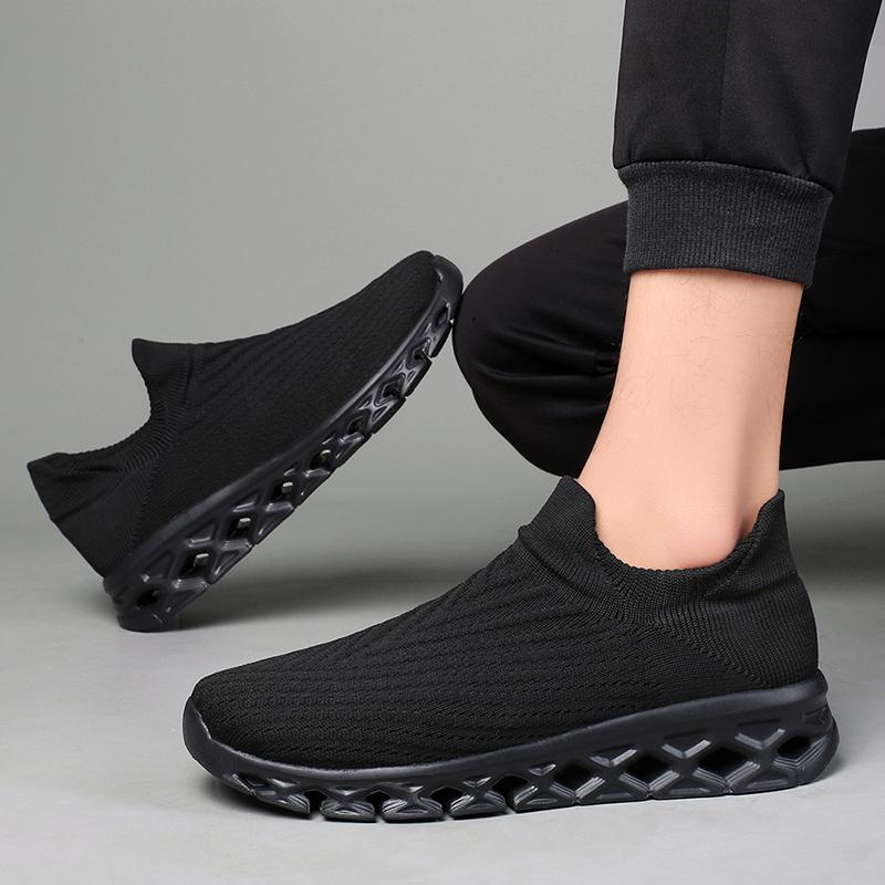 Мужская модная дышащая легкая уличная обувь для спорта и отдыха большого размера — фото 9