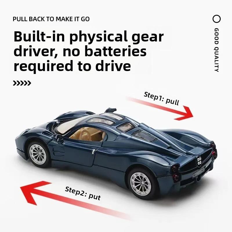 Pagani Utopia Supercar Alloy Model Car With Light Sound Effects For Kids