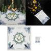 Luxurious Velvet Tarot Cards Table Cover with Pentagram Design