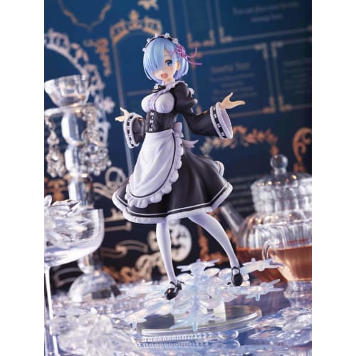 Taito Re:Zero Winter Maid Rem Colorful Anime PVC Doll Artist Masterpiece 20.32cm Tall