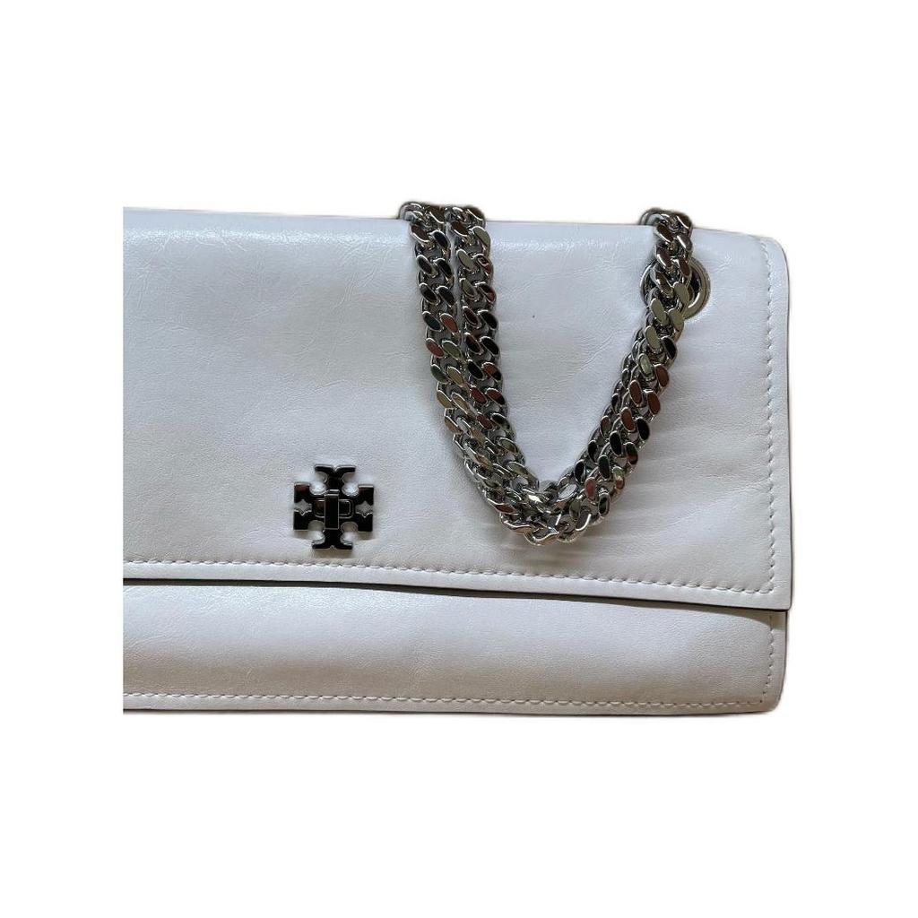 Tory Burch Kira Logo Leather Shoulder Bag Women shoulder bag White 167058-100