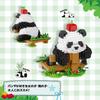 LULUFUN Panda Mikro Zwierzątko Mini Budowanie DIY Edukacyjne Dla Dzieci Boże Narodzenie Urocze Klocki, Zabawki, Klocki, Zestaw, Model, Zabawka, Prezent, Urodziny, Podarek, (Panda-F)