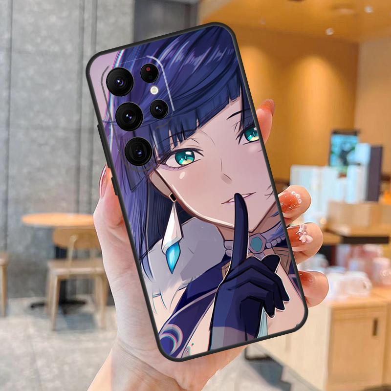 Yelan Genshin Impact Phone Case For Samsung Galaxy S25 S23 S22 S21 S20 S24 Ultra S9 S10 Plus S25 FE Back Cover
