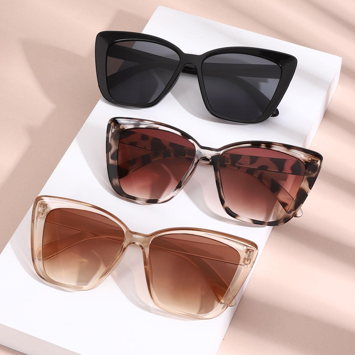 

3pcs European and American retro style men s and women s fashionable sunglasses trend versatile summer sun shading and UV protec