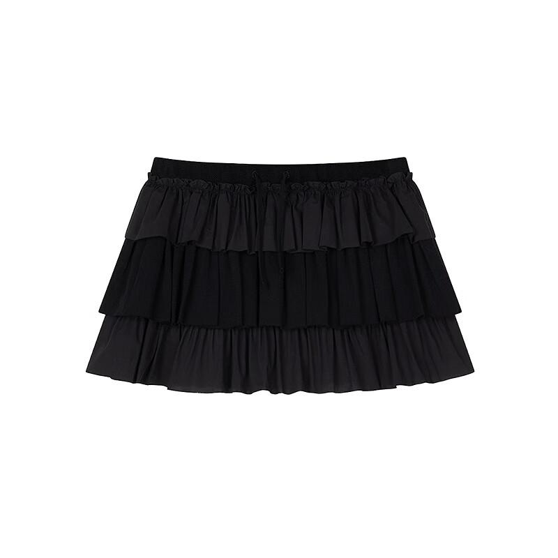 Teenie Weeniebearnova Asymmetrical Tiered Mini Skirt