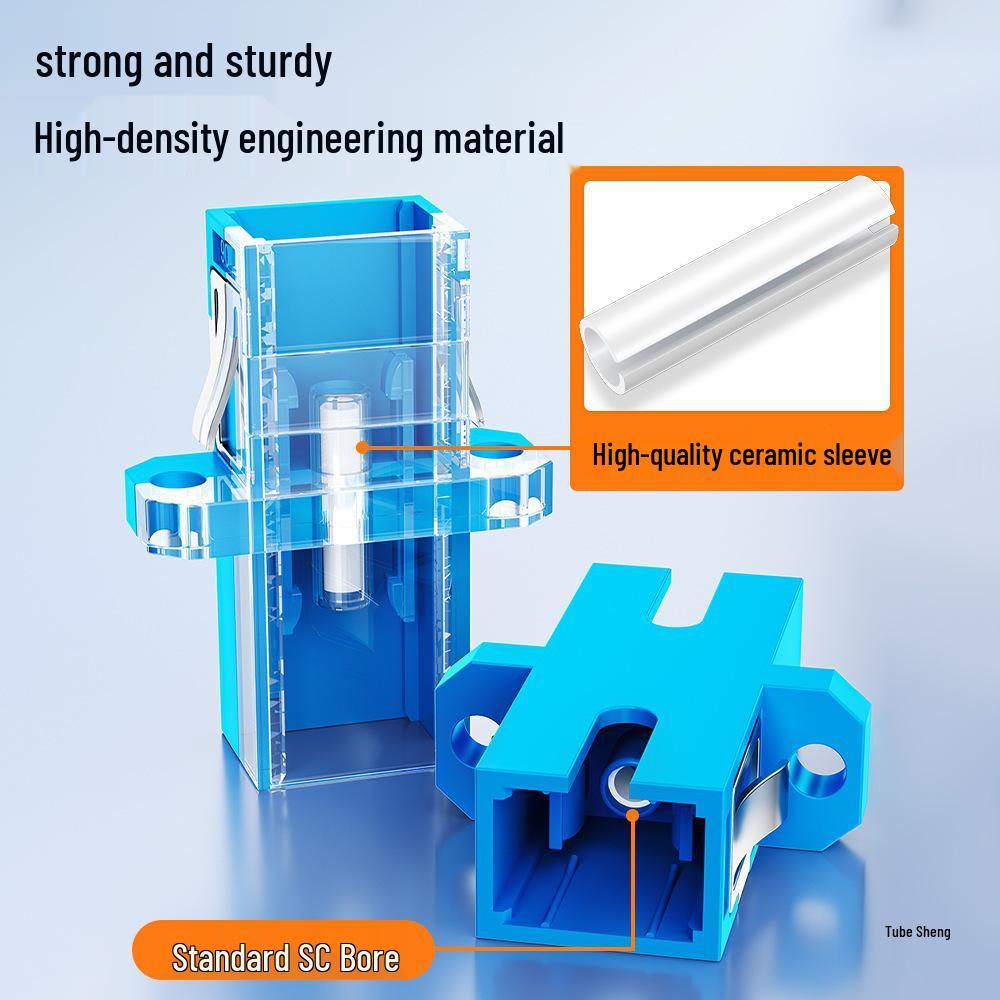 Telecom-Grade FC To SC/LC Fiber Adapter with FC Flange