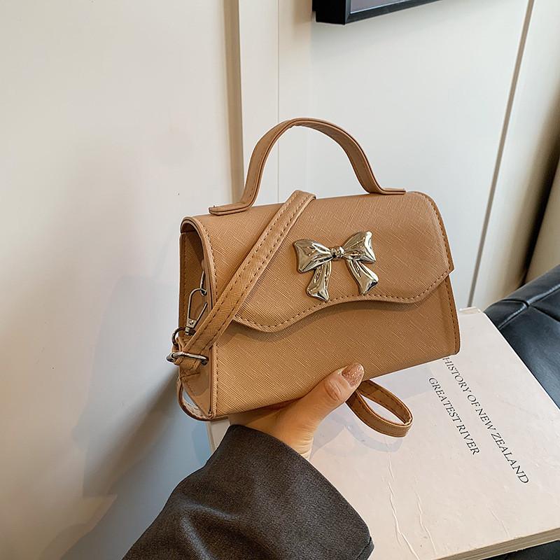 Stylish Small Handbag For Women 2024 Trendy Bow Accent Cute Casual Crossbody Bag