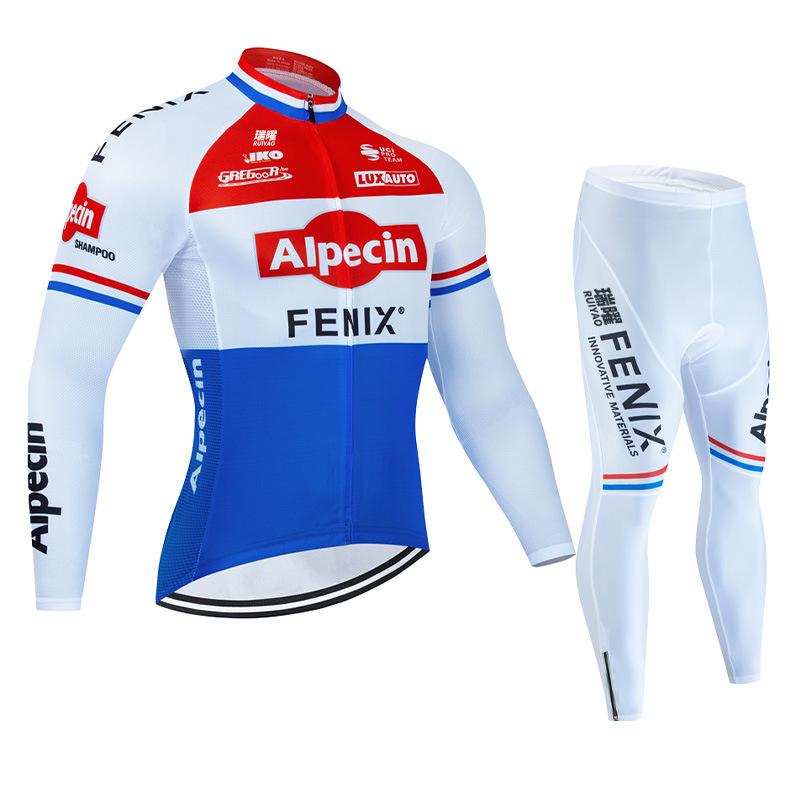 Traje de Ciclismo Transpirable Otoño 2026, Ropa de Ciclismo de Carretera Tour De France, Polar de Invierno Secado Rápido Protector Solar, Ropa de Ciclismo para Hombre