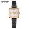 Sanda Women's Luxury Waterproof Quartz Square Wristwatch – Elegant and Classic Design