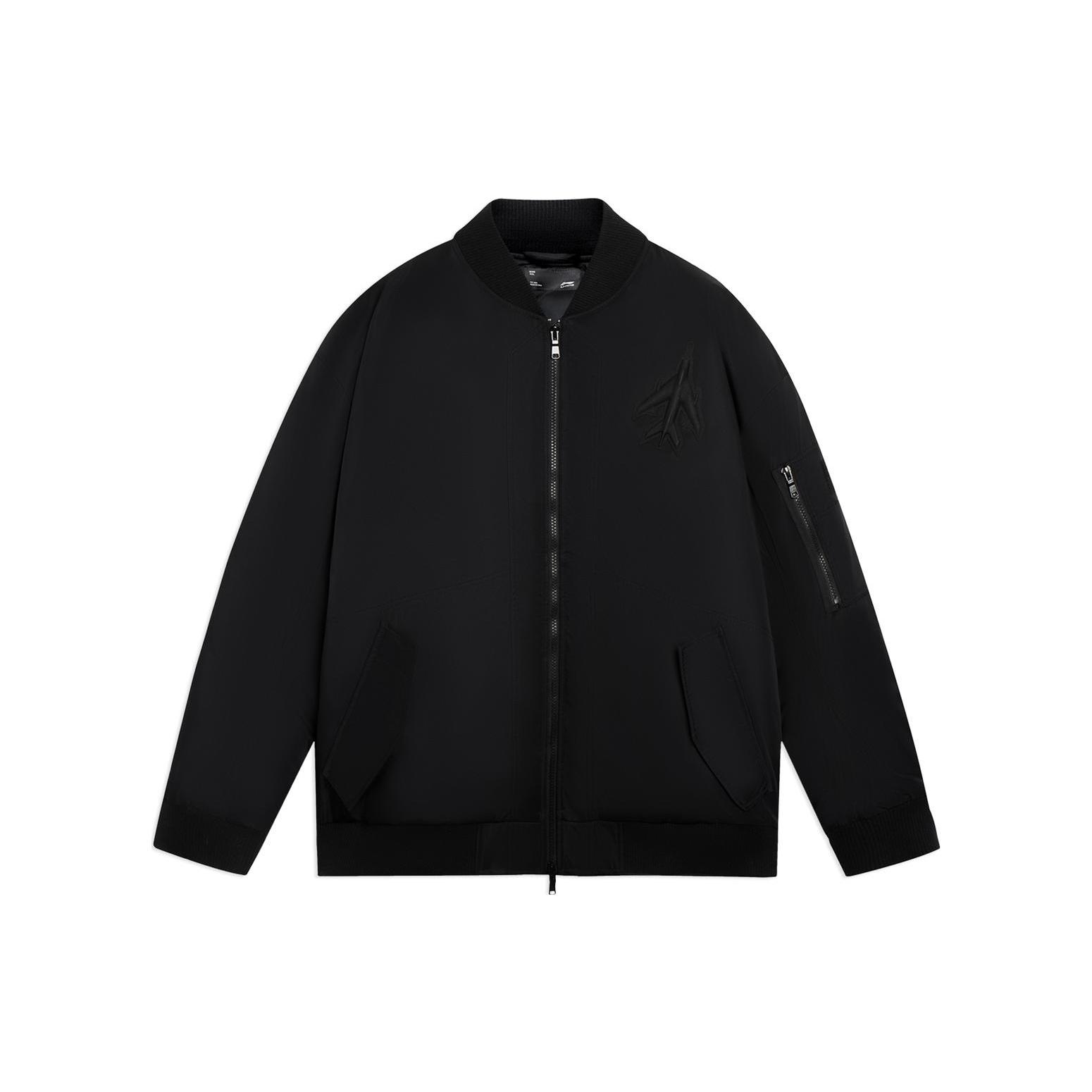 Li-Ning Counterflow Graphic Bomber Jacket Black Men s AYMS407-5 L
