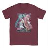 Love Together Hatsunes Mikus T Shirt Mens  Cotton Novelty TShirts Round Collar  Tee Shirt Short Sleeve Tops Graphic Printed
