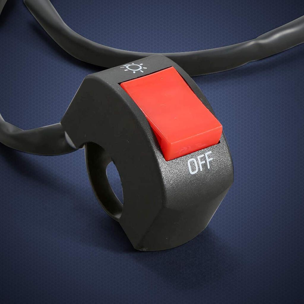 1 Piece Motorcycle Handlebar Switch Handlebar Toggle Switch With On Off Push Button For U5 U7 U2 Motorcycles Scooter Electrombile Motorbike-7/8Inch