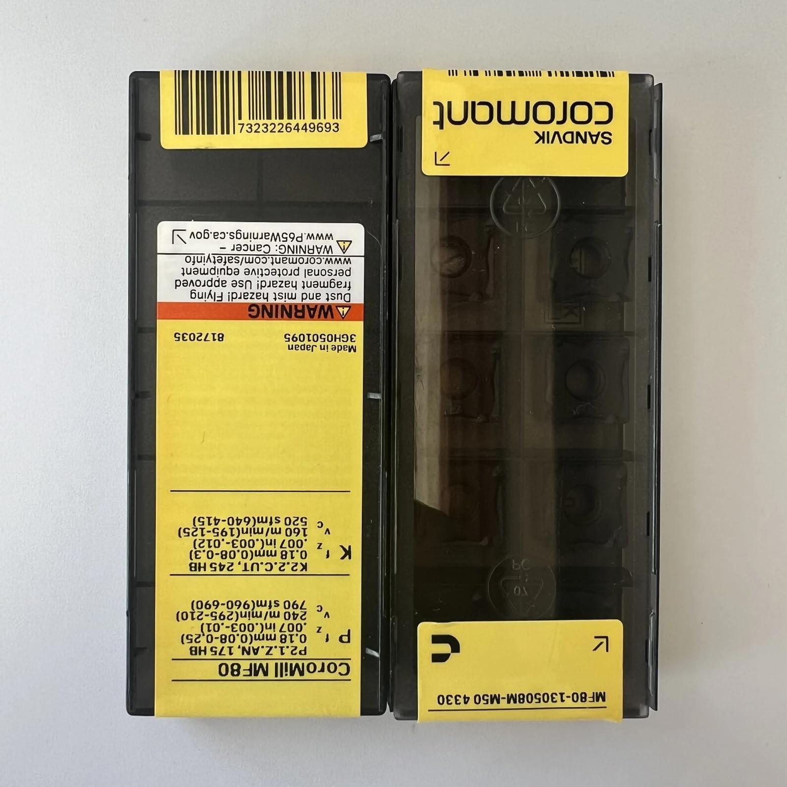 

Original Sandvik / MF80-130508M-M50 4330 CNC lathe carbide blade tool 10 Pcs