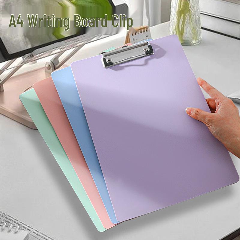 

Vertical A4 Clipboard Folder: Plastic Document Holder & Writing Pad for Students and Office Meetings. Macaron Green