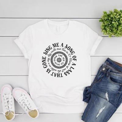Sing mir ein Lied von einem Lass, das weg ist T-Shirt Outlander Buch Serie T-shirts Jamie Fraser T Hemd Outlander TV Serie Shirt Tops