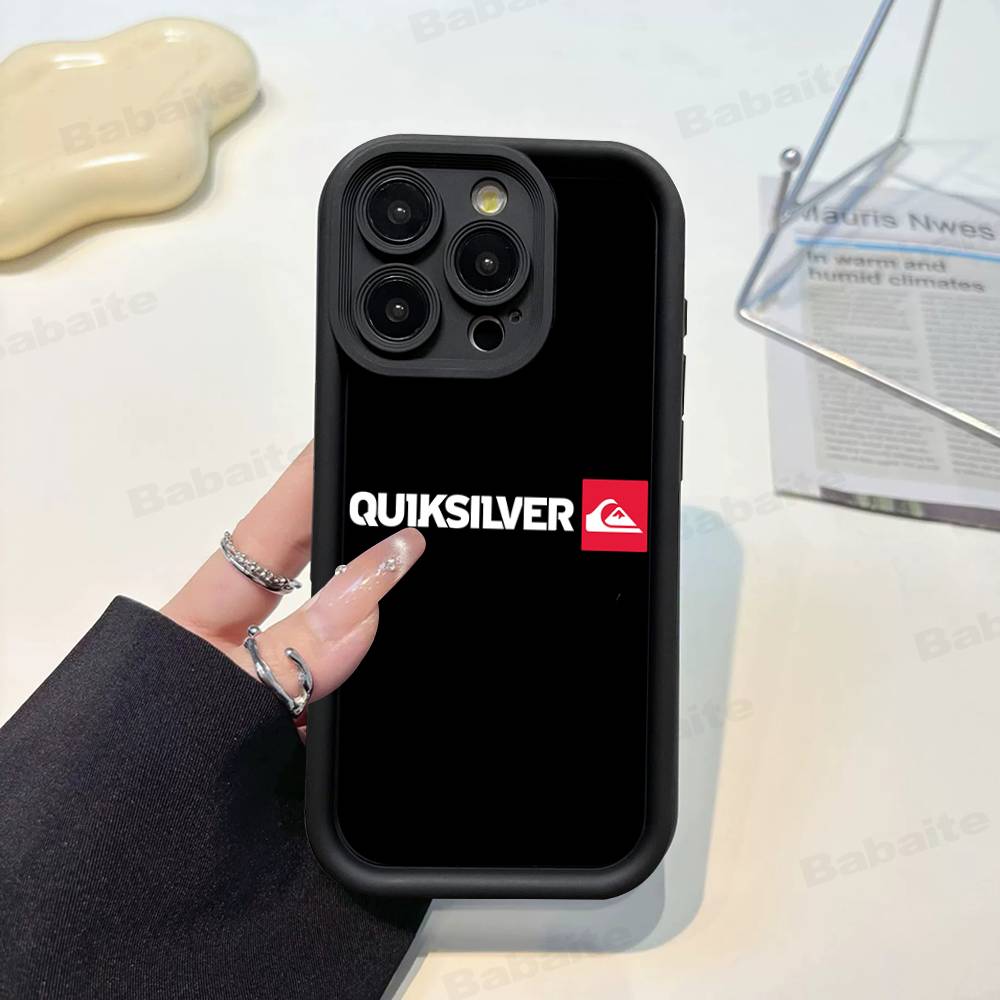 Q-QuiksilverS LOGO Handyhülle Für IPhone 17 16 15 13 11 12 14 Pro Max Plus Silikon Hülle Schale
