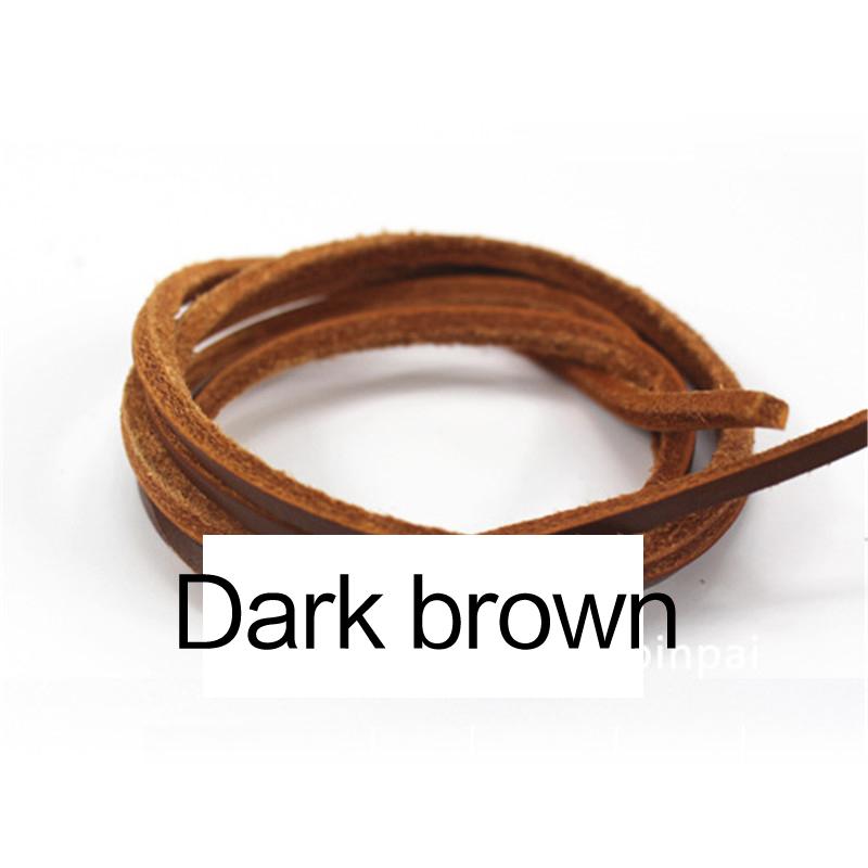 80cm-180cm Genuine Leather shoelaces 1 Pair Of Rawhide Leather Shoelaces Shoestrings Boot Shoe Laces wholesale drop shipping