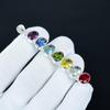 Vakkert 7 Chakra anheng, 925 sterlingsølv anheng, Håndlaget anheng, Antikk anheng, 7 Chakra edelstensanheng, Festantrekk gave