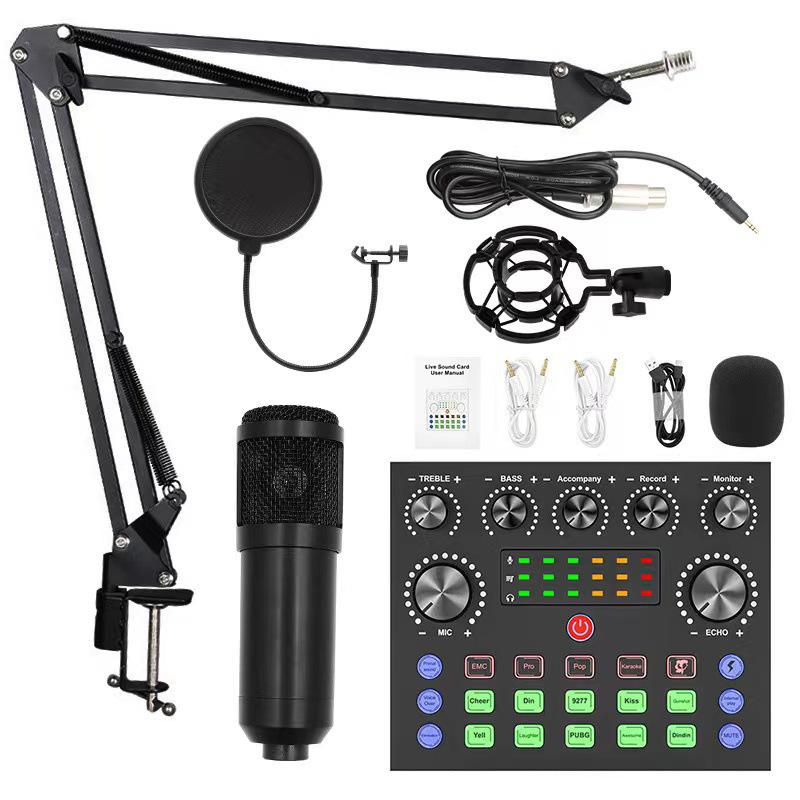 BM800 USB Microphone & Sound Card Set for Podcast Recording & Live Broadcasts