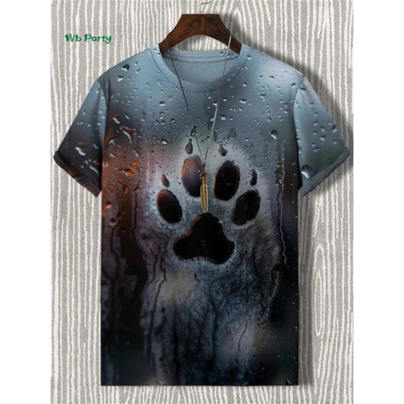 

Funny Design Men s T-Shirt Fashion Animal Print Short Sleeve T-Shirt Harajuku Tops Summer Men s Street Casual Shirt 6xl