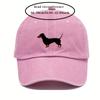 Retro Dachshund Baseball Cap for Both Men and Women, Adjustable and Cute Cartoon Design Suitable for Sports and Casual Wear