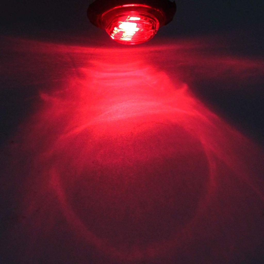 X-STYLE 24V Red Car LED Side Marker Lights 3 Row Custom Decorative Parts