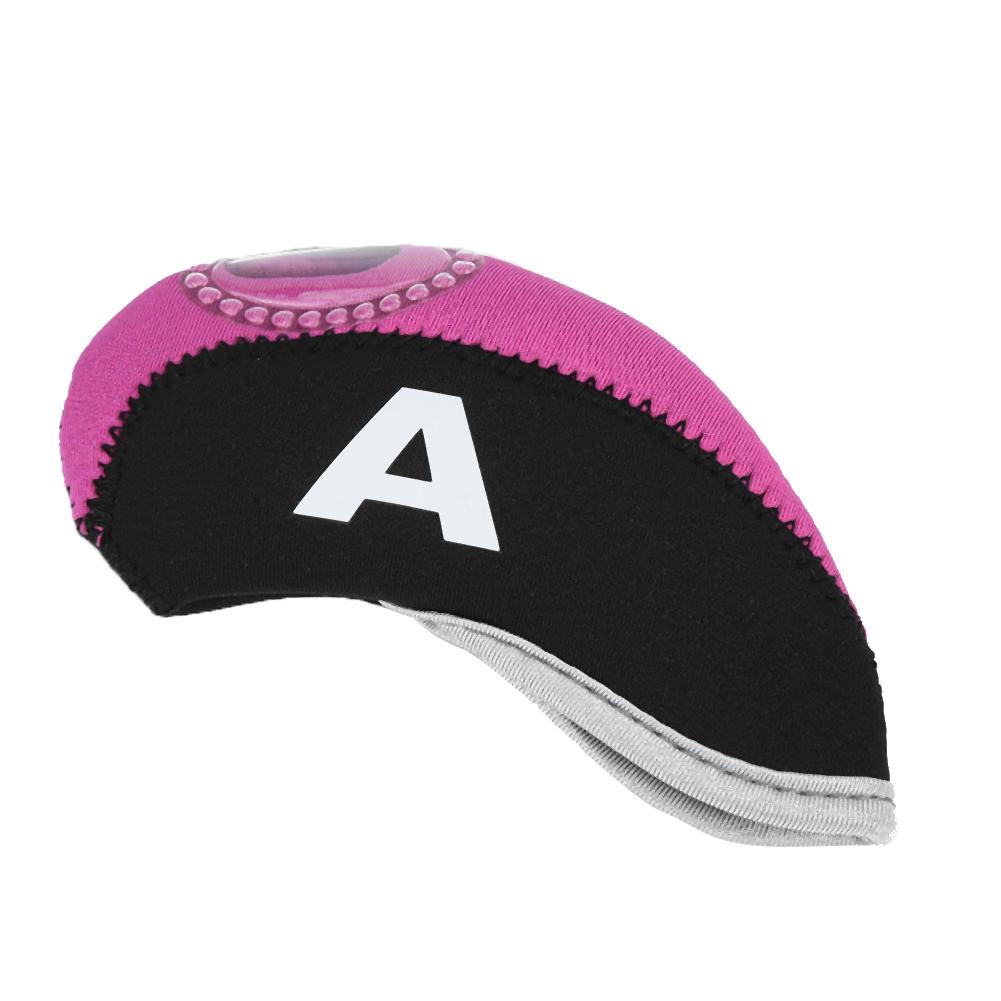 

10 шт. Водонепроницаемые чехлы для головок утюгов для гольф-клубов, чехол-протектор для набора паттеров (Черный и оранжевый)