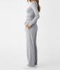 Fashion Casual Set Sport Yoga Autumn Winter Solid Color Crew Neck Long Sleeve For Women