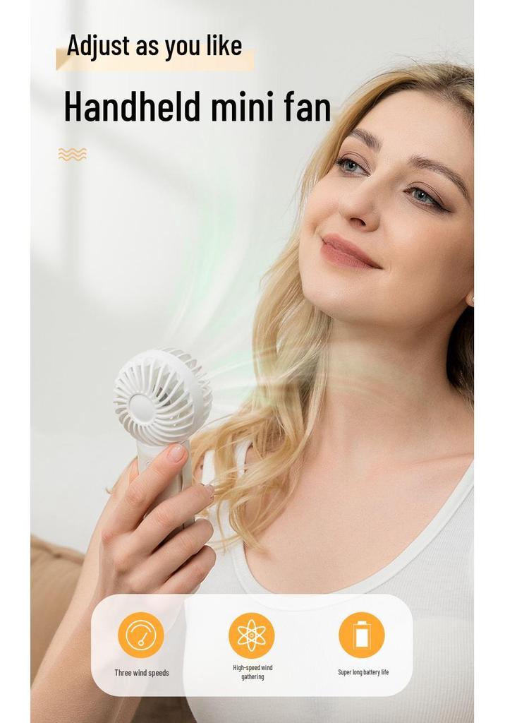 2024 Compact Three-Speed Portable Mini Fan for Outdoors