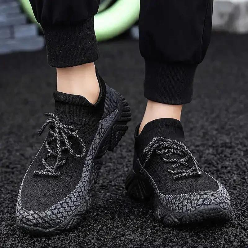 Winter Thick Sole Sneakers Brown Casual Mens Sport Shoes Luxury Basketball Men Shose Practice Foreign Trends Festival
