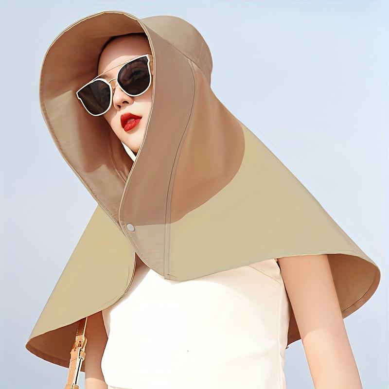 Jaro Léto Nový Klobouk proti slunci, Dámský Šátek proti UV záření Klobouk proti slunci Plážový klobouk, Větruodolný Cyklistický Nákrčník Šátek Kryt obličeje Rybářský klobouk