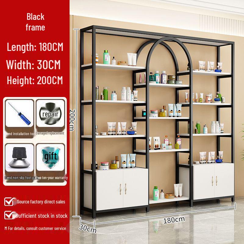 Beauty Salon Storage: Nail & Skincare Display Rack