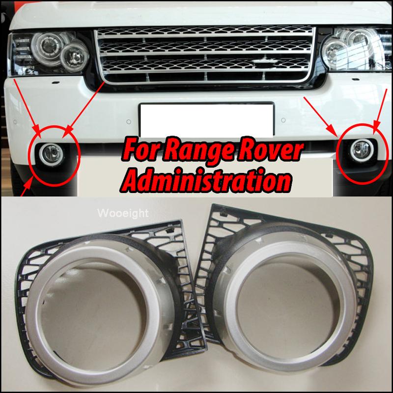 Wooeight 2Pcs Front Bumper Fog Lamp Light Bezel Cover Fit For Land Rover Range Rover L322 2002-2009 2010-2012 Car Acceesories