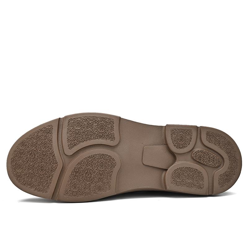 Frühling Herbst Lässige Herren Retro Lederschuhe Mode Britischer Stil Rutschfest Chaussure Homme Cuir Luxusmarke Designer
