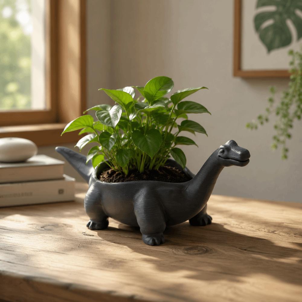 Desktop Decoration Mini Flower Pot 3D Printed Small Storage Dinosaur Flowerpot Home
