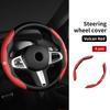 2026 saf7For Volkswagen VW Universal 2PCS Steering Wheel Cover Non-slip Comfort Grip Wheel Trim Scirocco Jetta Beetle Golf 4 5 6 Passat